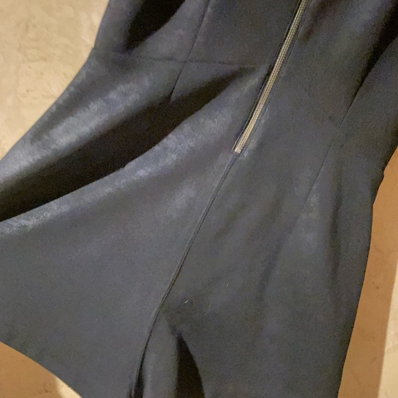 FREE PEOPLE Black Moonlight Romper Faux Leather, Coated Knit, Size 4 - Picture 5 of 5